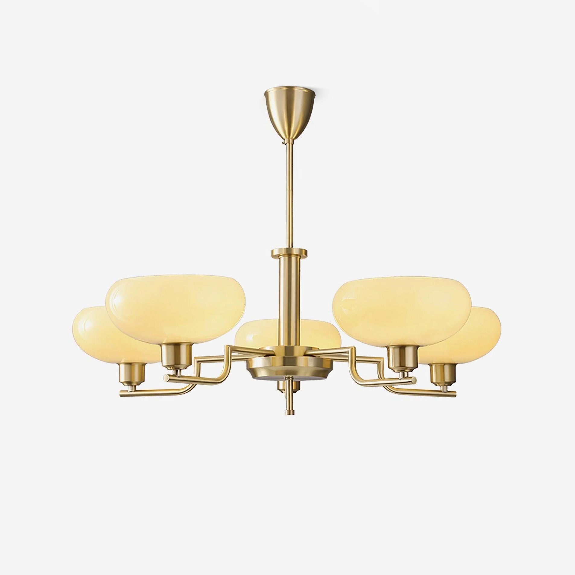 Candy Chandeliers Glass Midcentury - Lamp Copper