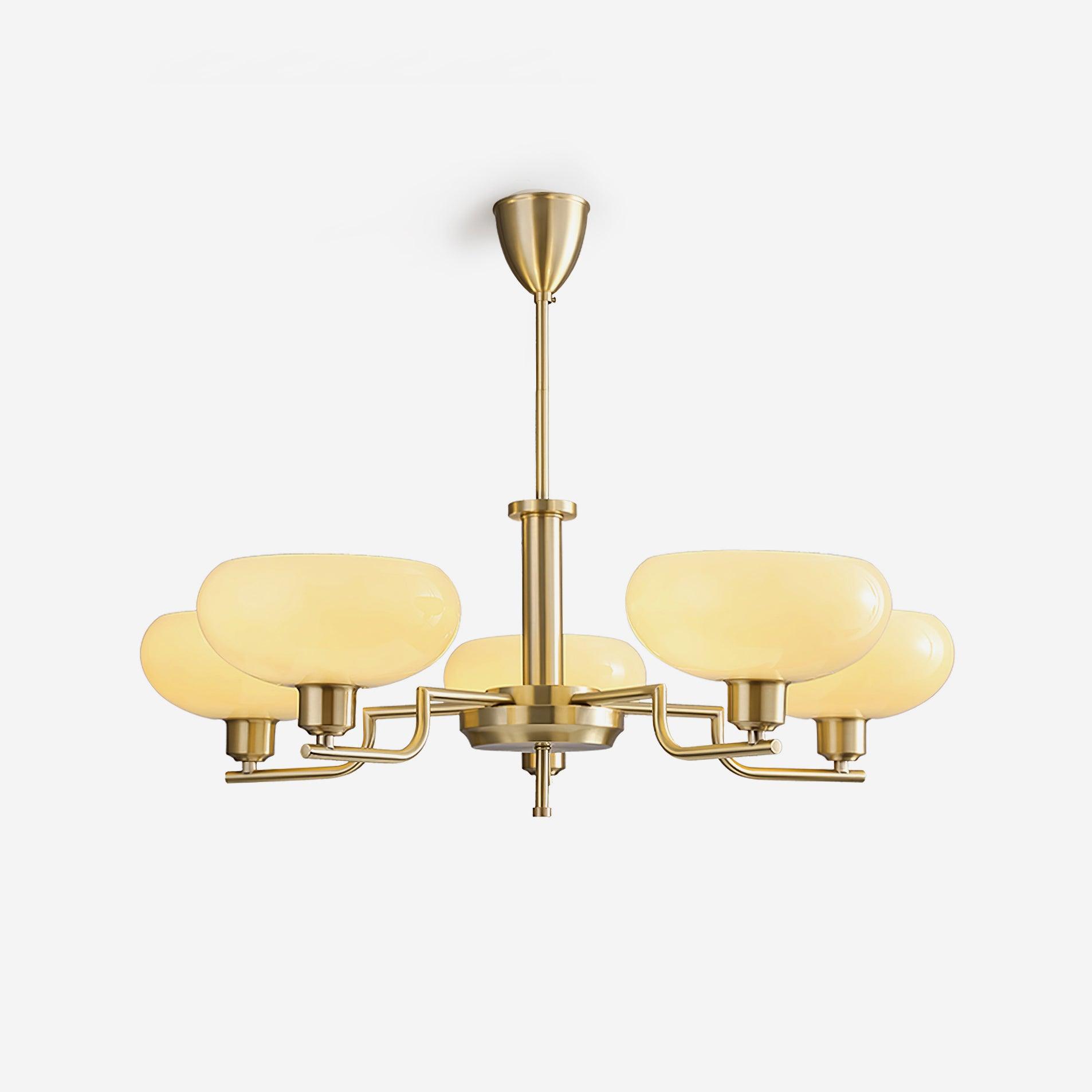 Candy Chandeliers Glass Midcentury - Lamp Copper