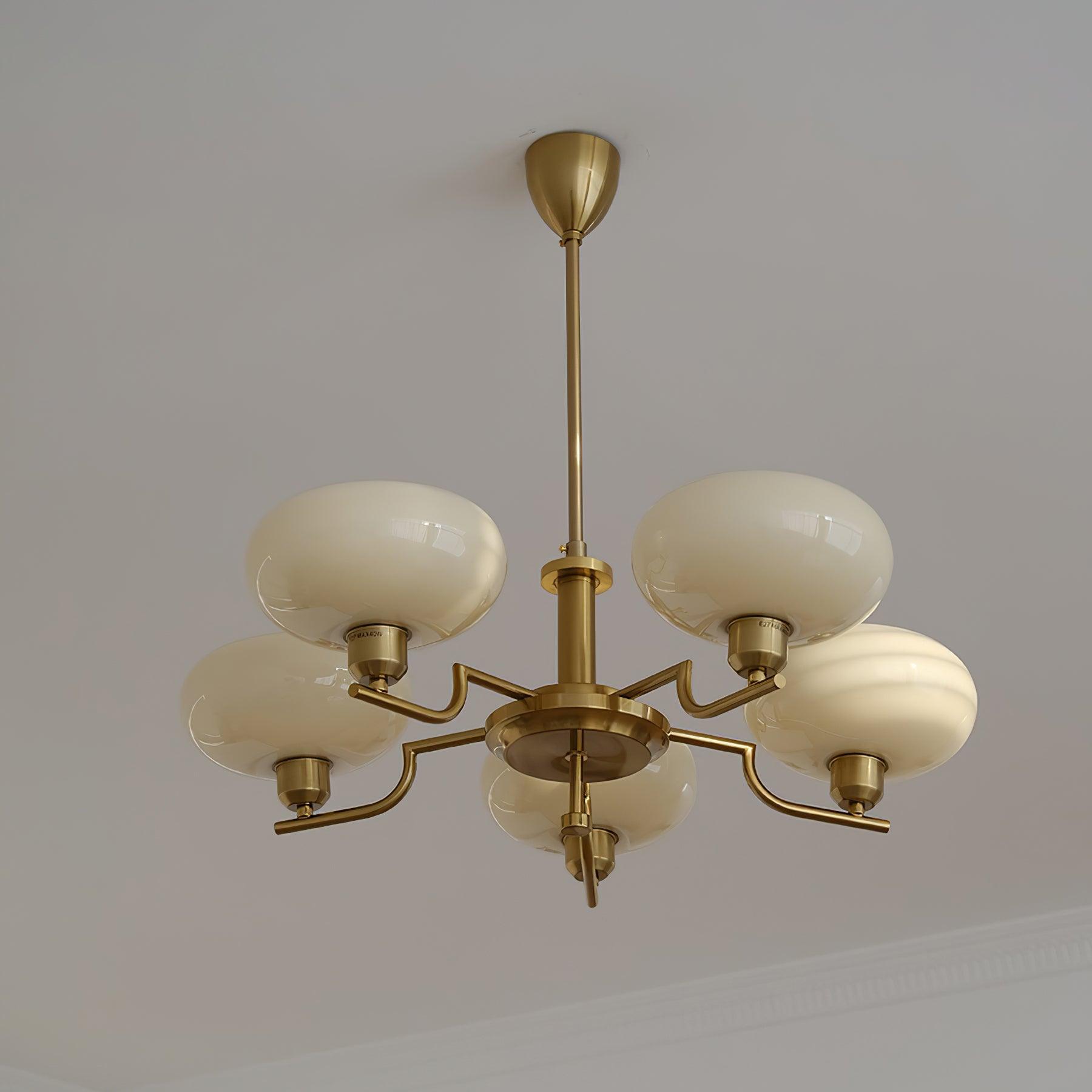 Candy Chandeliers Glass Midcentury - Lamp Copper
