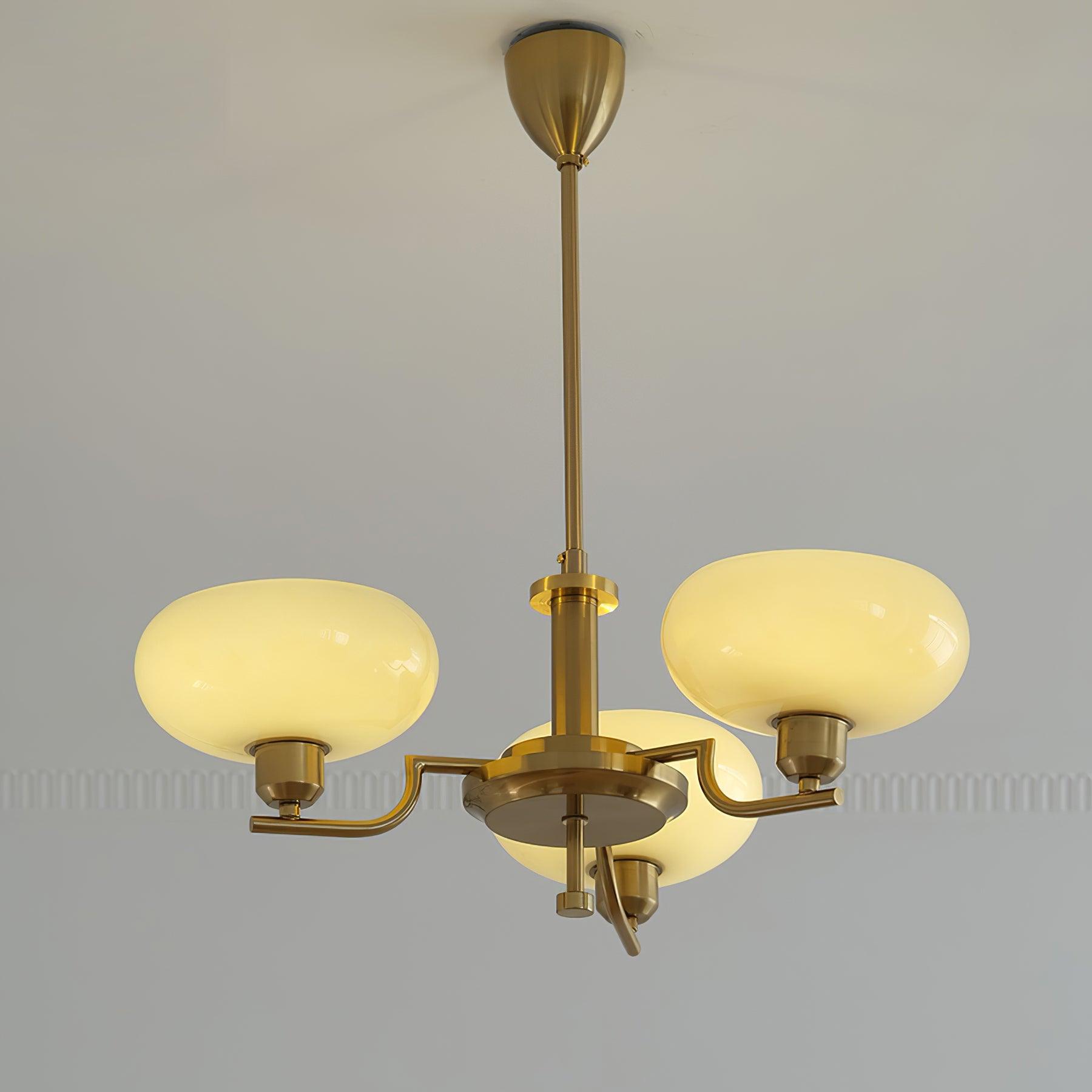 Candy Chandeliers Glass Midcentury - Lamp Copper