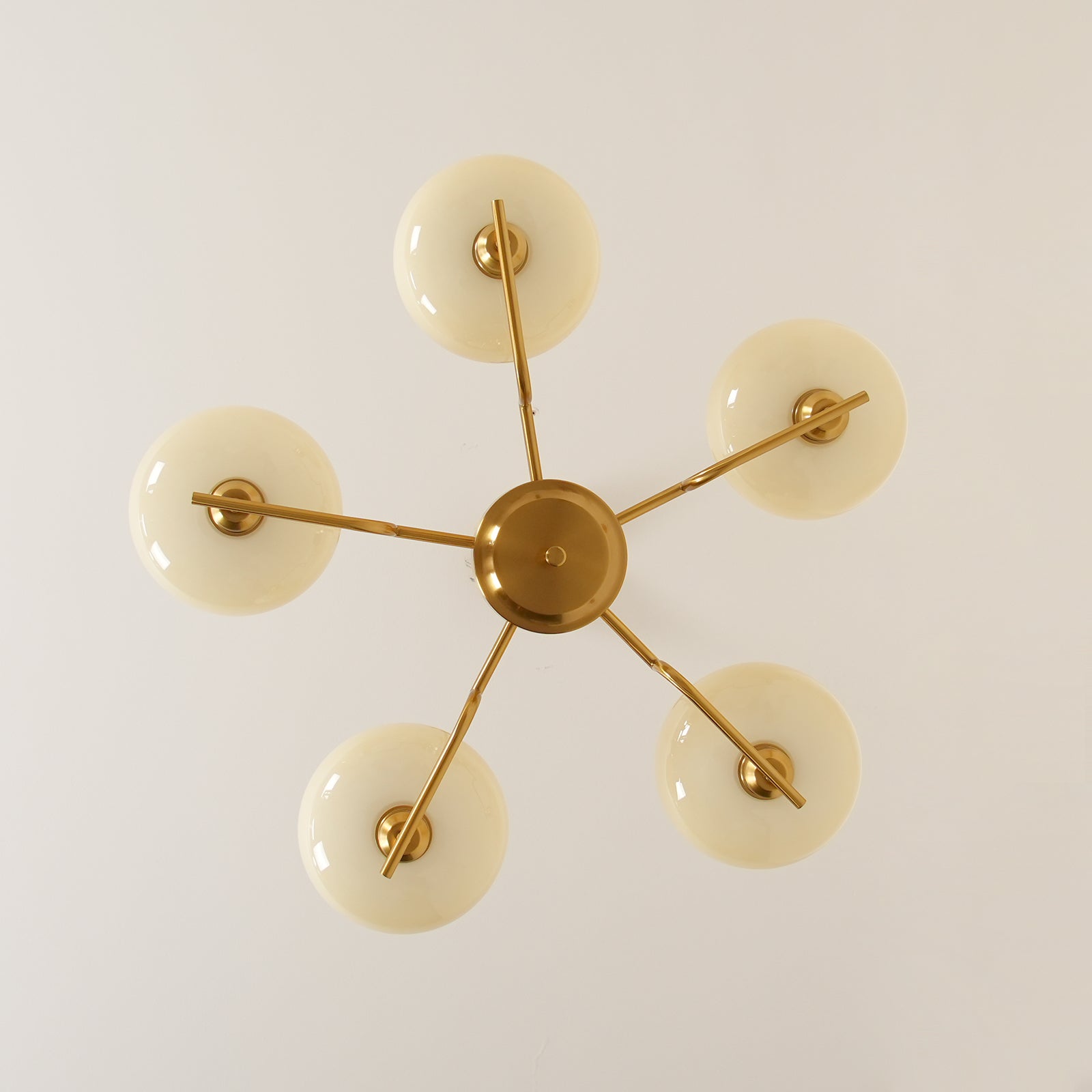 Candy Chandeliers Glass Midcentury - Lamp Copper