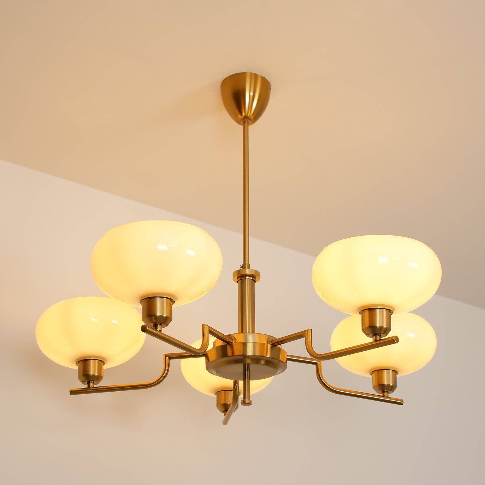 Candy Chandeliers Glass Midcentury - Lamp Copper