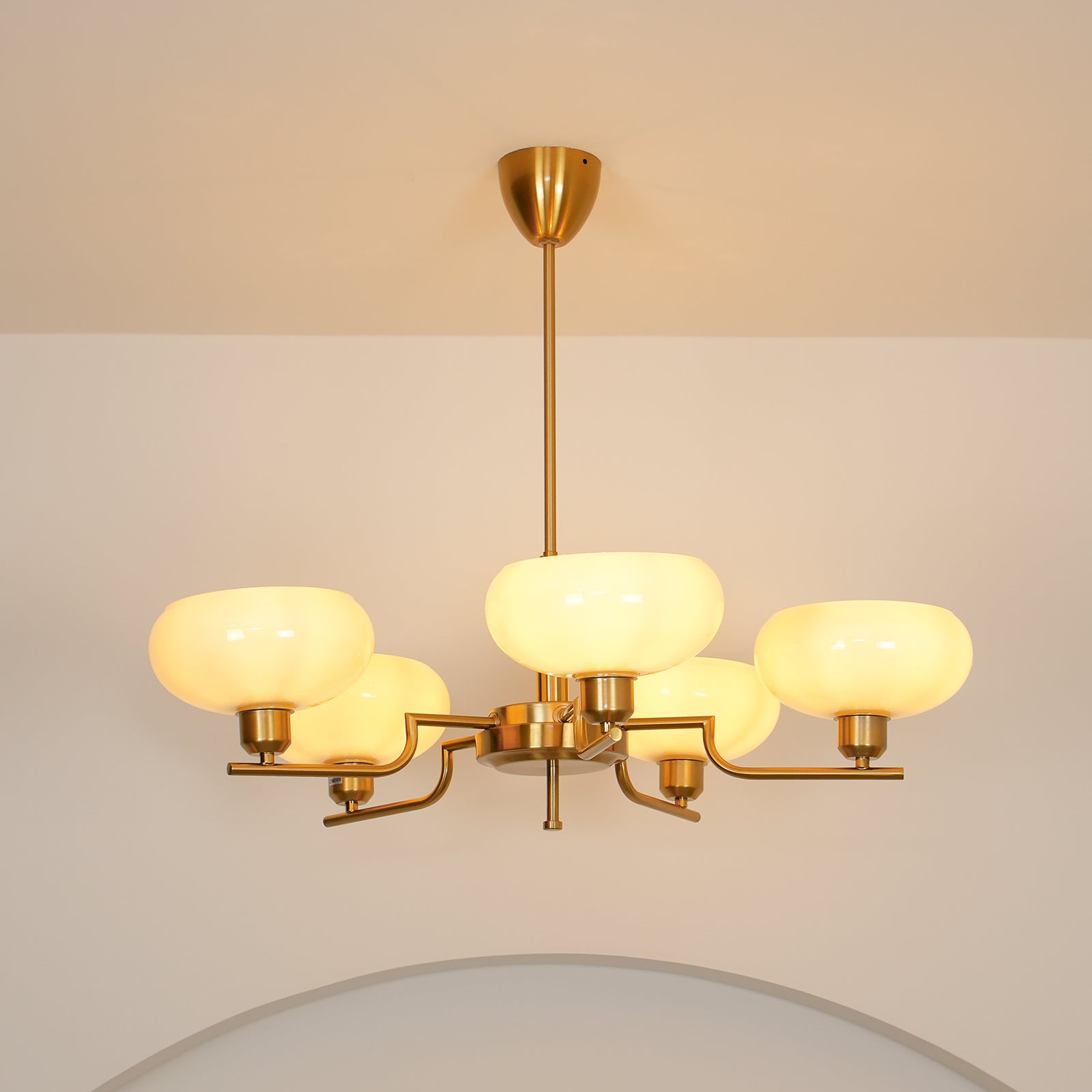 Candy Chandeliers Glass Midcentury - Lamp Copper