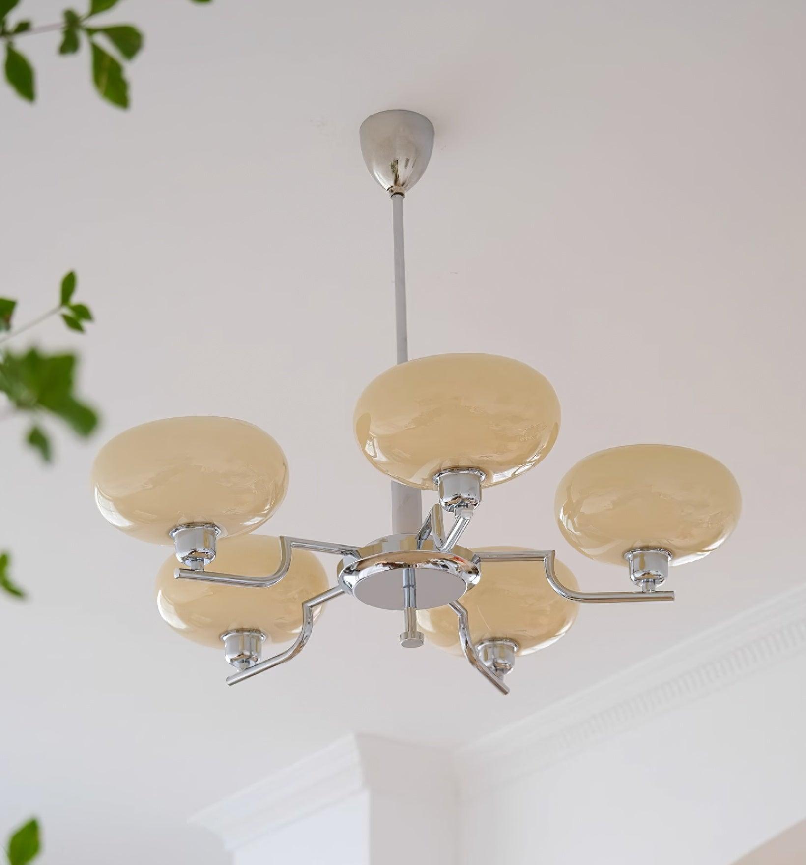 Candy Chandeliers Glass Midcentury - Lamp Copper