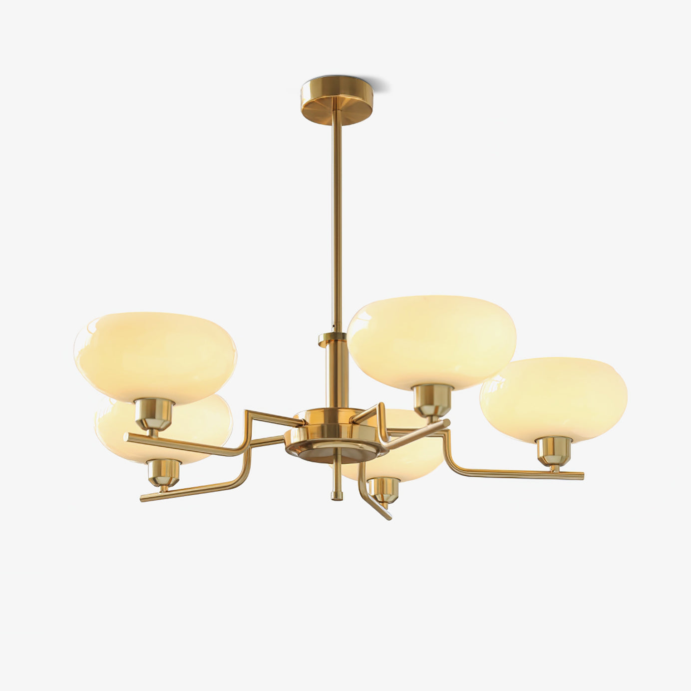 Candy Chandeliers Glass Midcentury - Lamp Copper