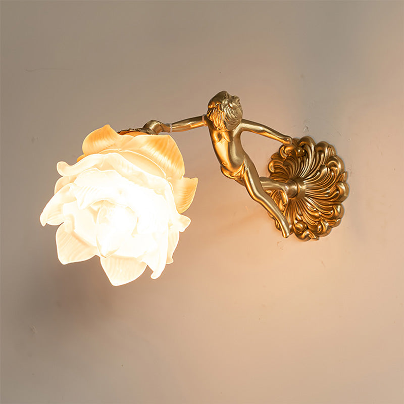 Arque Glass Rose Wall Lamp - Lamp Copper