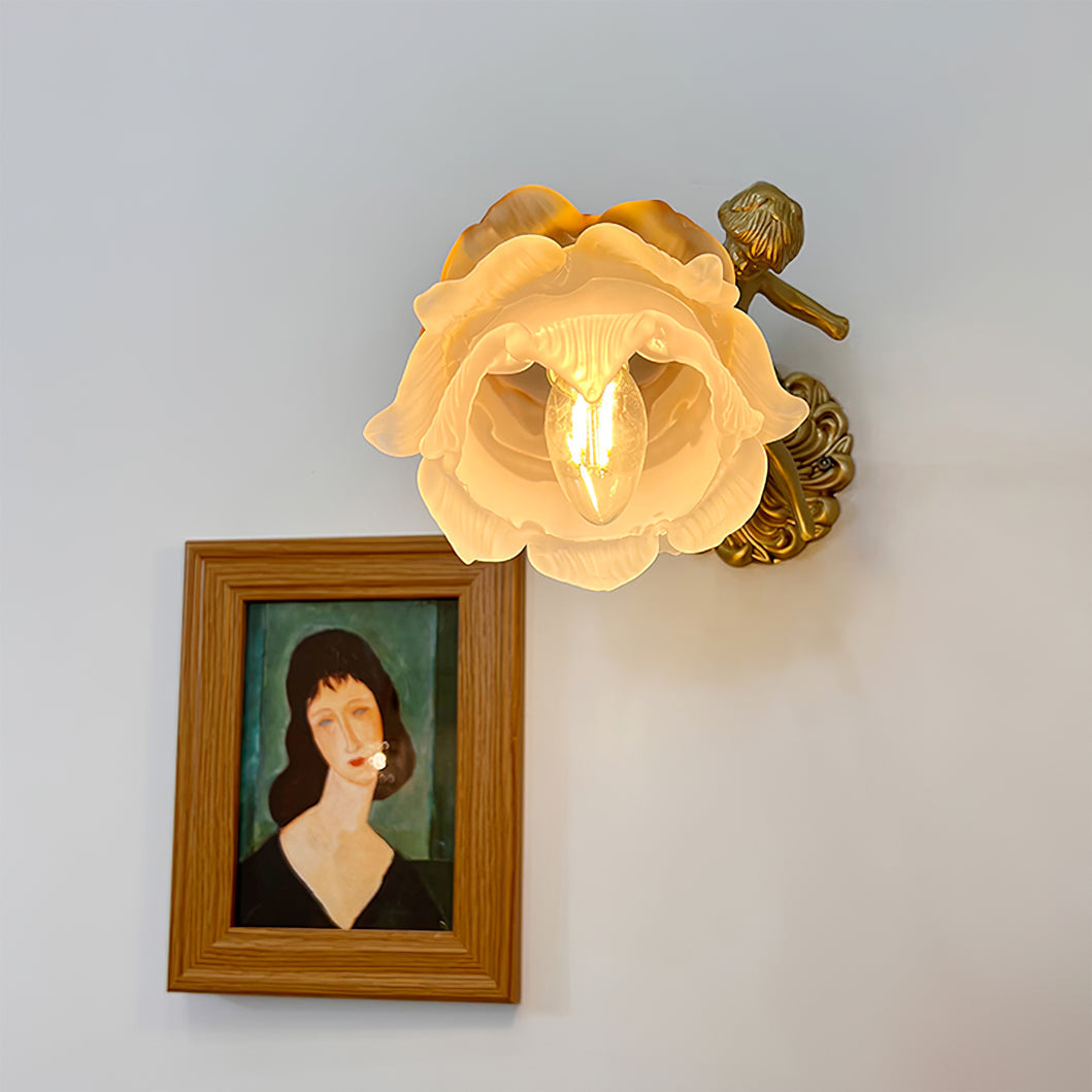 Arque Glass Rose Wall Lamp - Lamp Copper