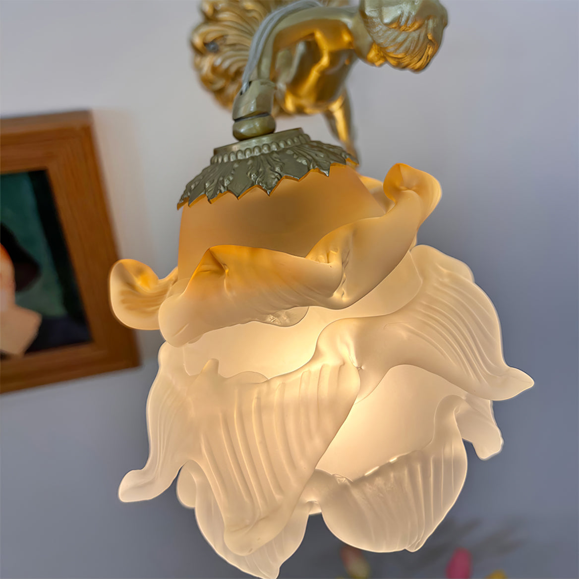 Arque Glass Rose Wall Lamp - Lamp Copper