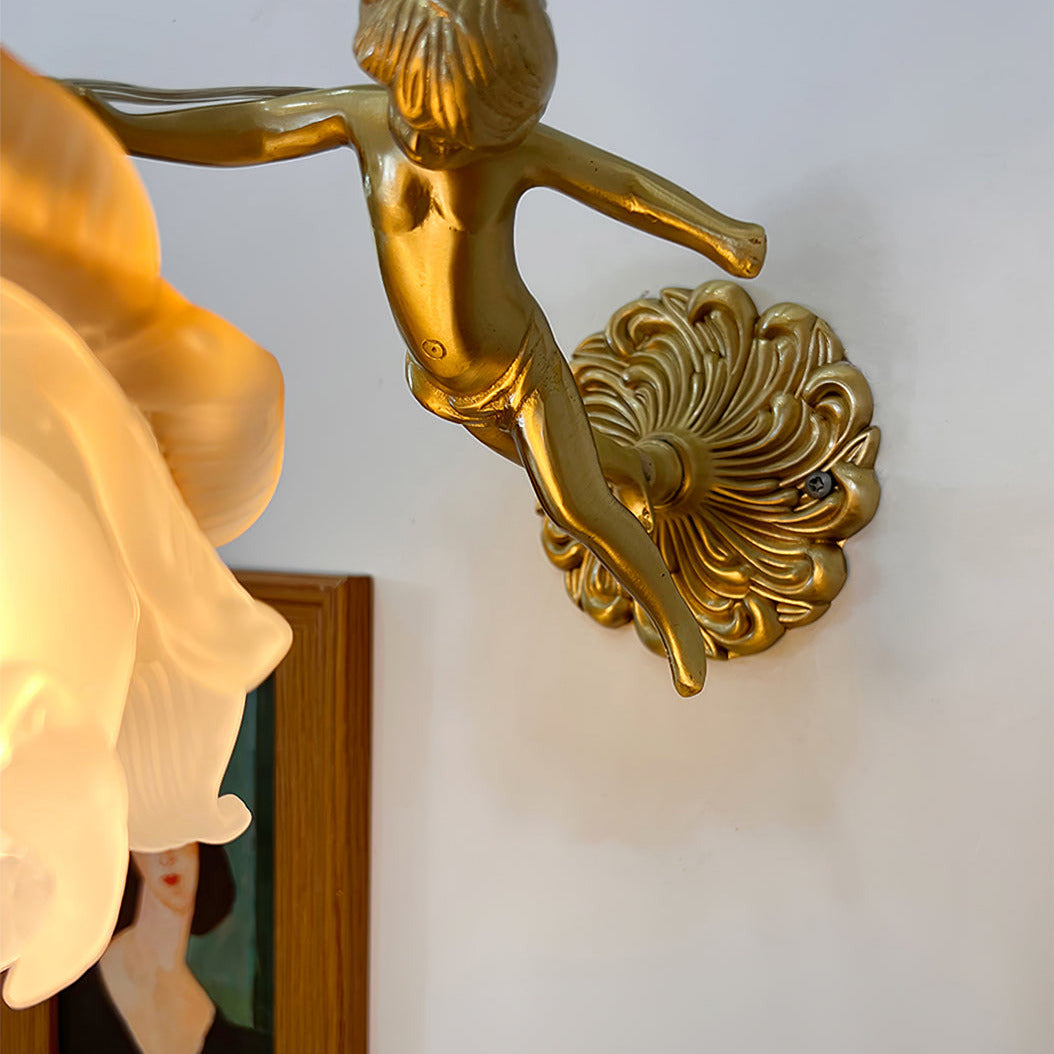 Arque Glass Rose Wall Lamp - Lamp Copper