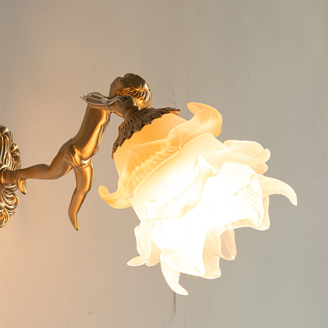 Arque Glass Rose Wall Lamp - Lamp Copper