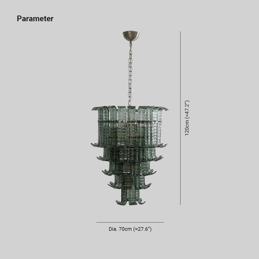 Aether Postmodern Luxury Glass Chandelier