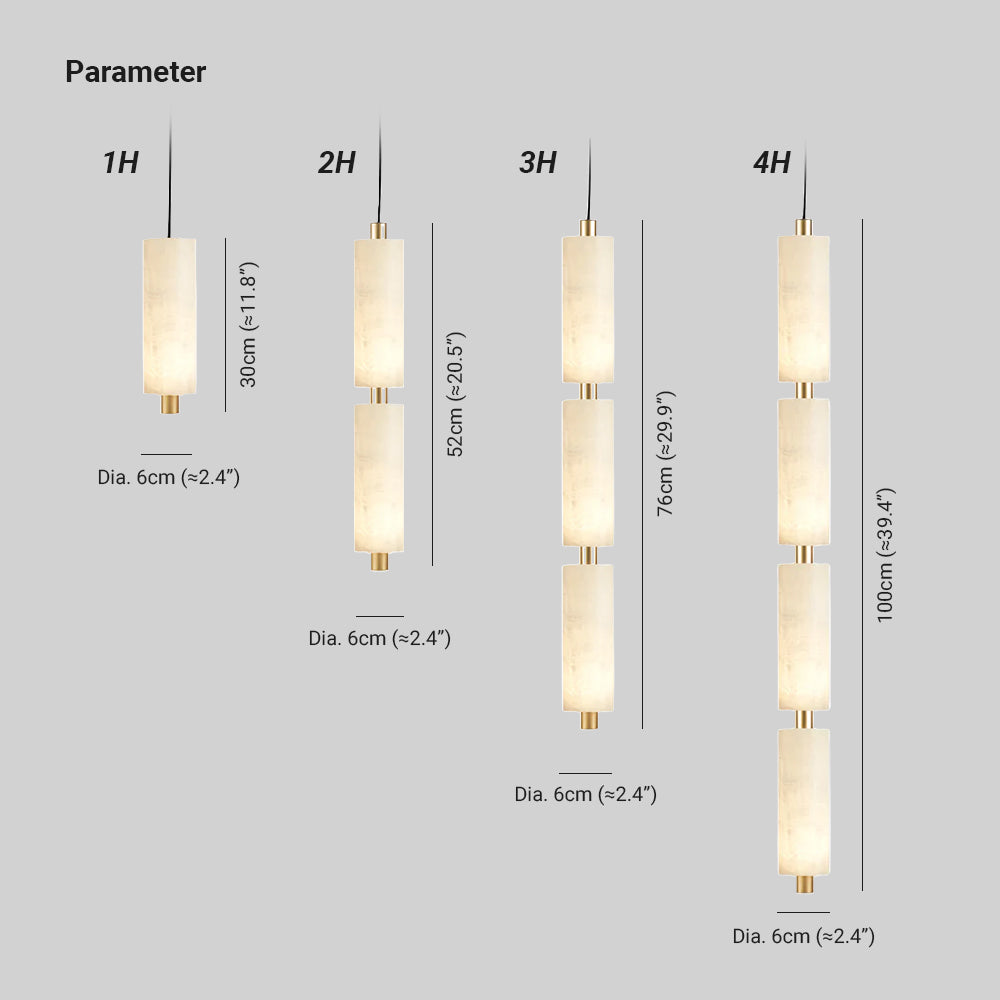 Zovarion Alabaster Pendant Light