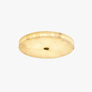 Delya Round Alabaster Ceiling Lamp - Lamp Copper