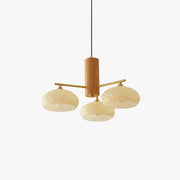 Candy Glass Persimmon Chandeliers - Lamp Copper
