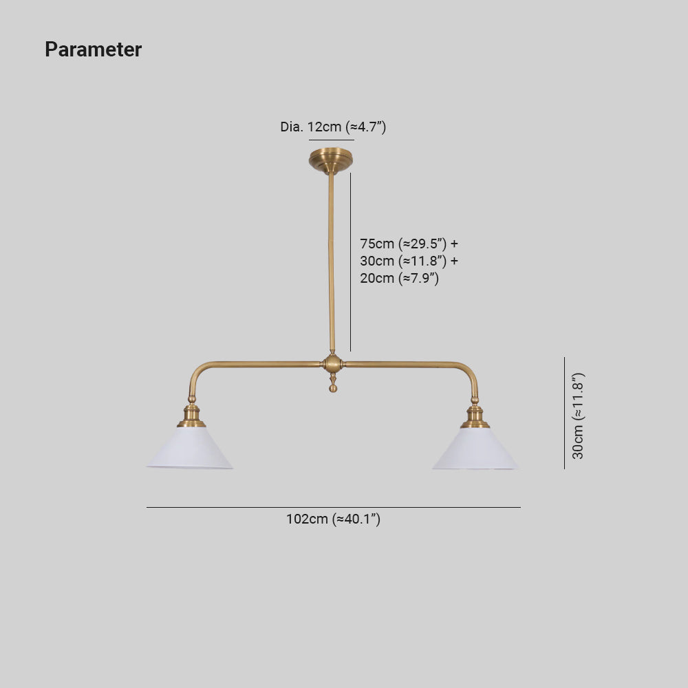 Zya Vintage Retro Pendant Light - Lamp Copper