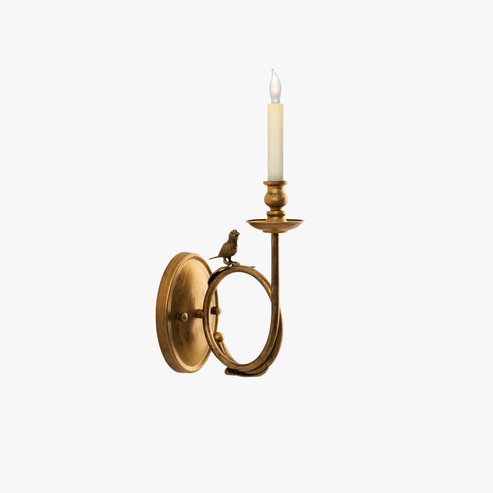 Amelo Vintage Bird Indoor Wall Sconce - Lamp Copper