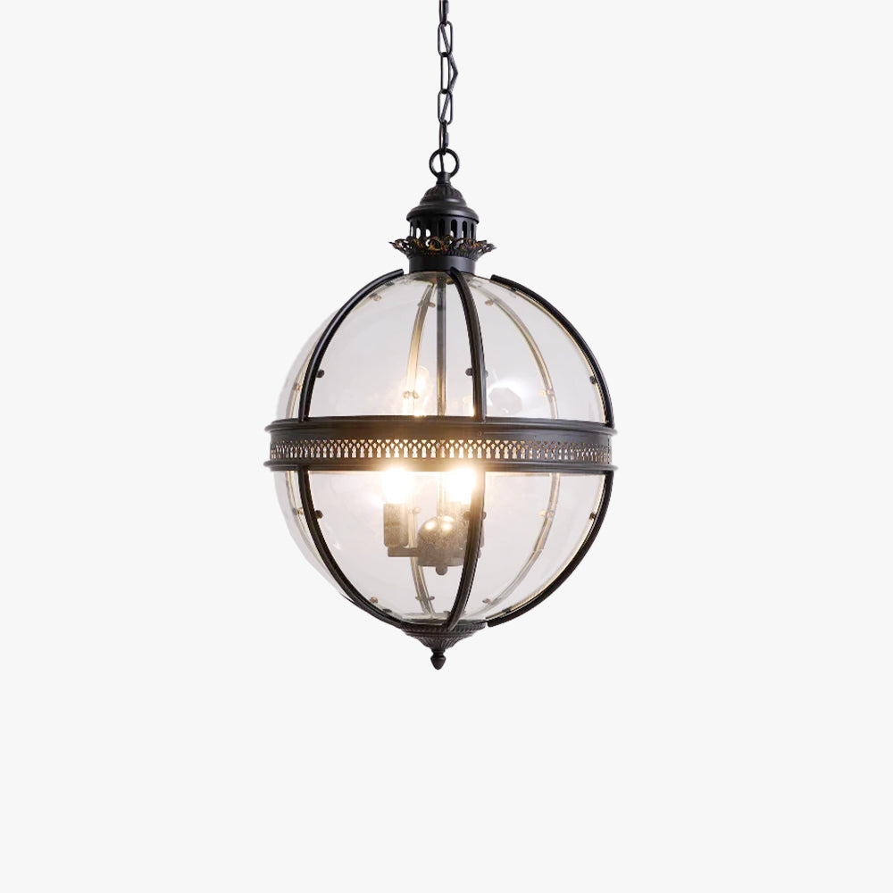 Edward Retro Pendant Light Glass - Lamp Copper