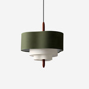Ophel Green Fabric Pendant Lamp - Lamp Copper