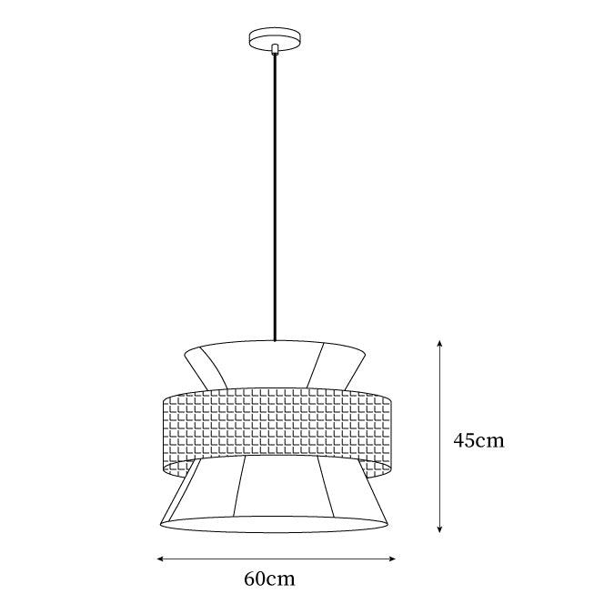 Ophelia Woven Rattan Pendant Light - Lamp Copper