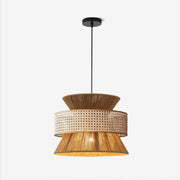 Ophelia Woven Rattan Pendant Light - Lamp Copper