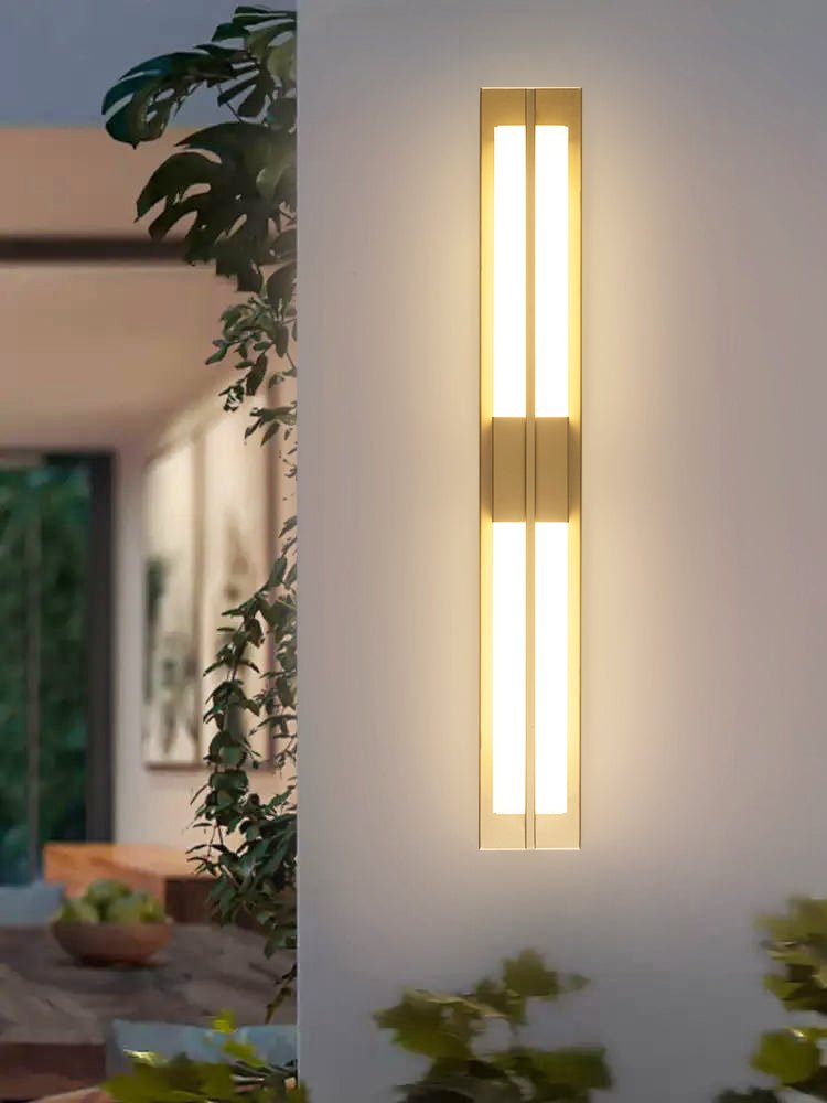 Caspian Alabaster Brass Wall Light - Lamp Copper