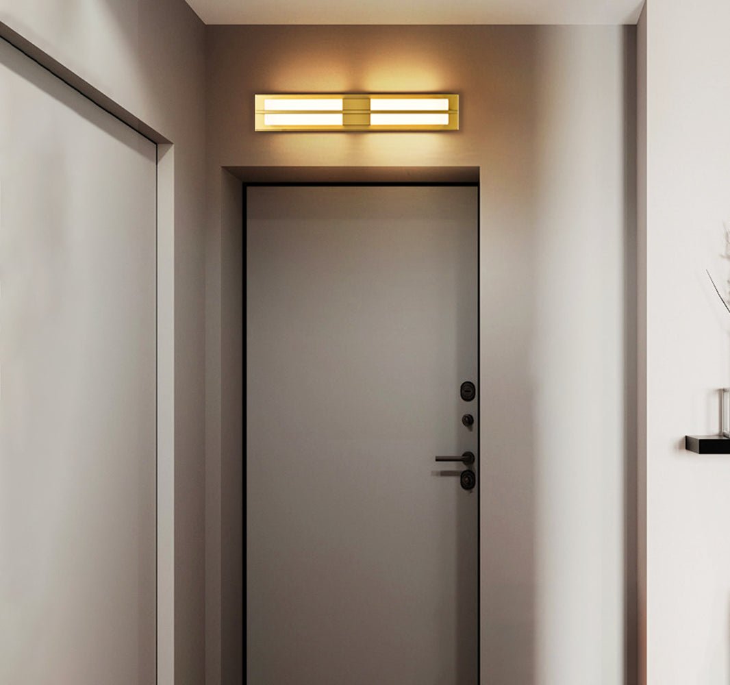 Caspian Alabaster Brass Wall Light - Lamp Copper