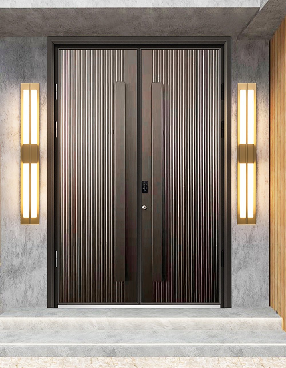 Caspian Alabaster Brass Wall Light - Lamp Copper