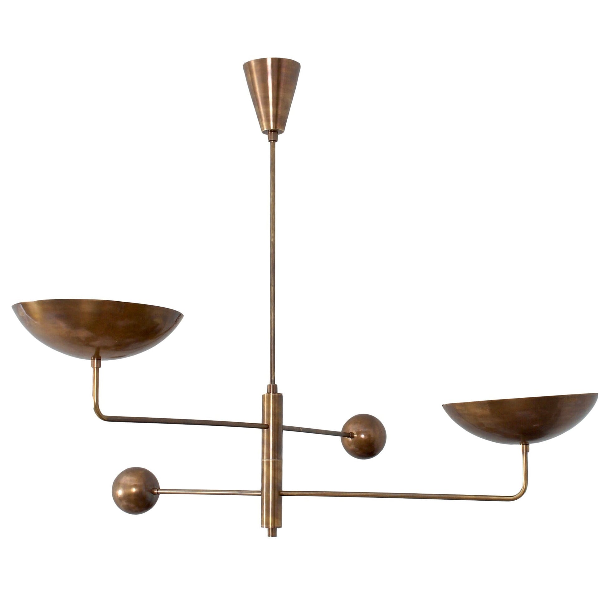 Stella Chandelier Sculptural Industrial - Lamp Copper