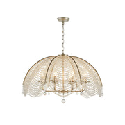 Ulsilus Elegance Style Beads Crystal Chandelier - Lamp Copper