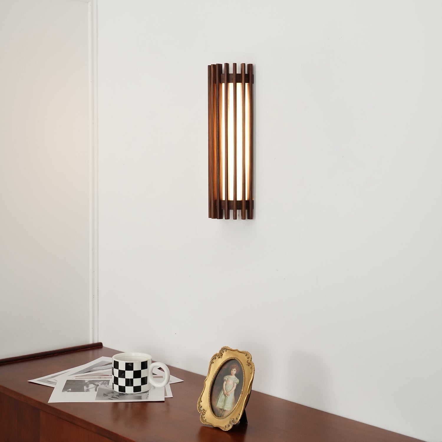 Neyra Walnut Indoor Wall Lamp - Lamp Copper