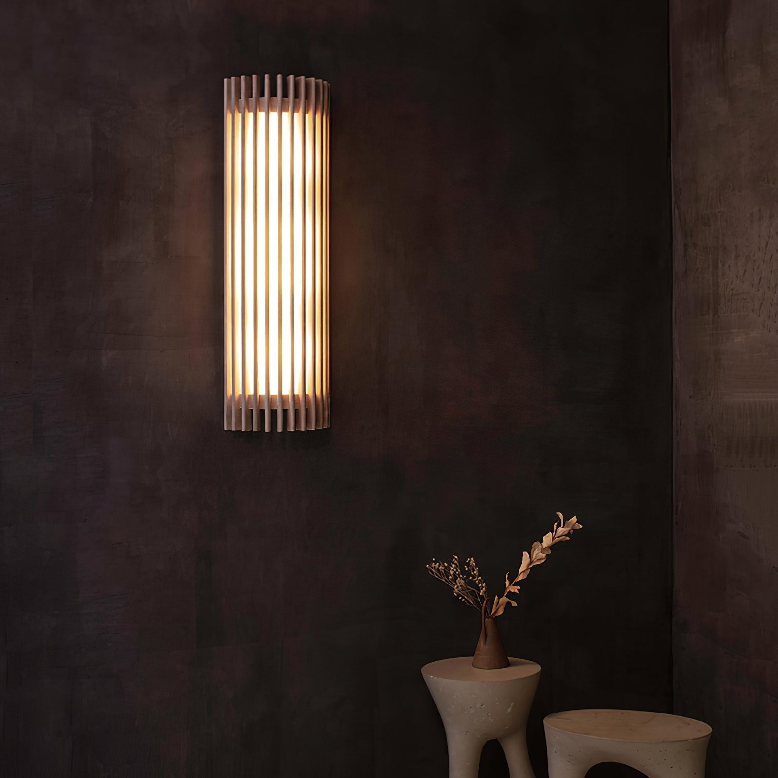 Neyra Walnut Indoor Wall Lamp - Lamp Copper