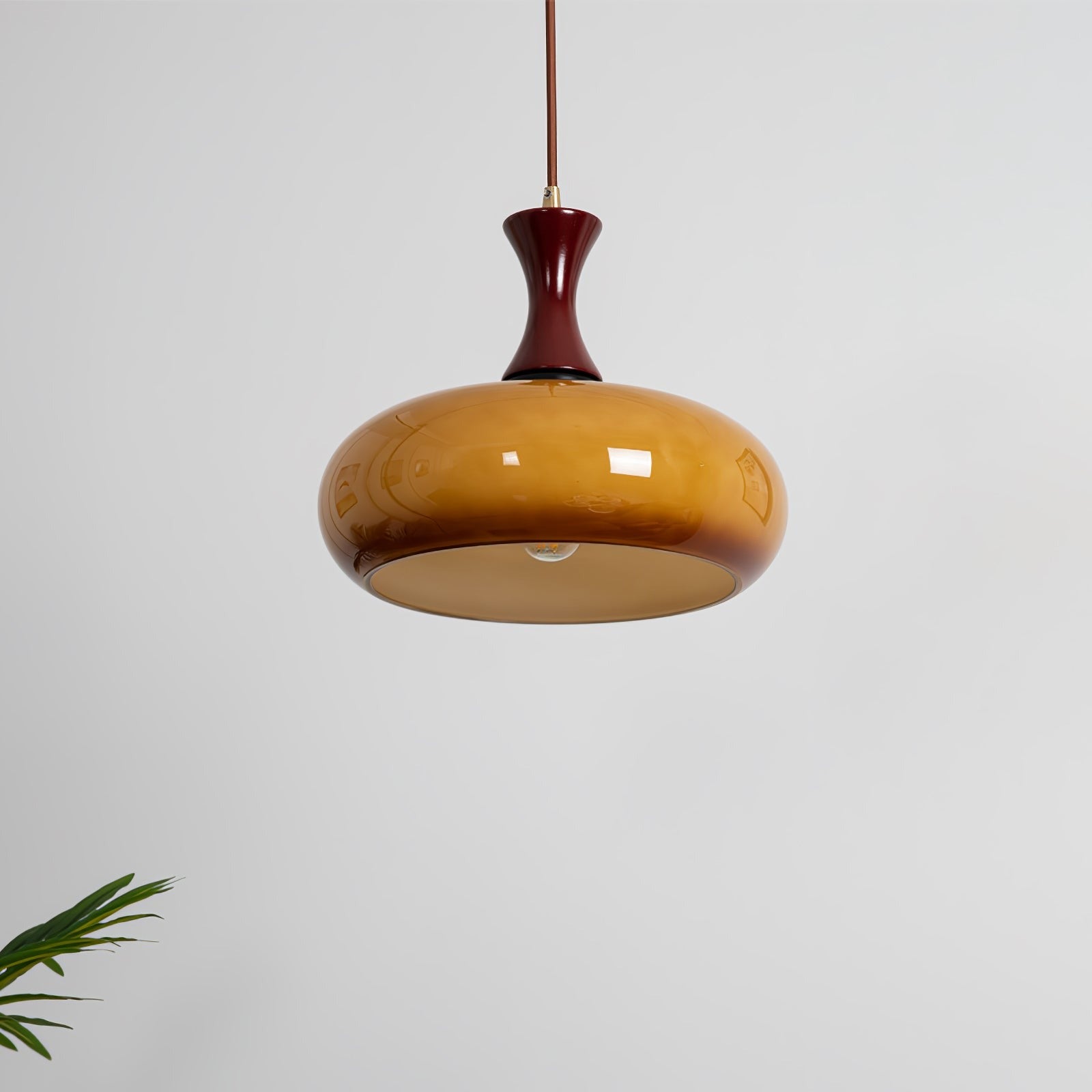 Arisha Vintage LED Glass Pendant Light Living Room - Lamp Copper