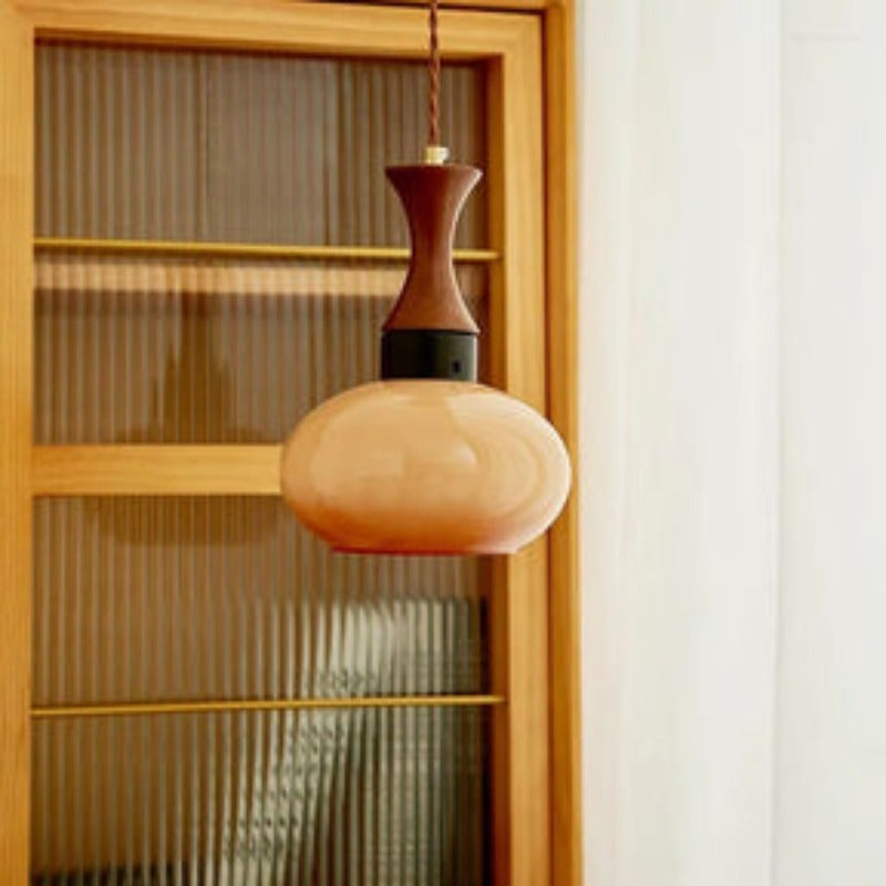 Arisha Vintage LED Glass Pendant Light Living Room - Lamp Copper