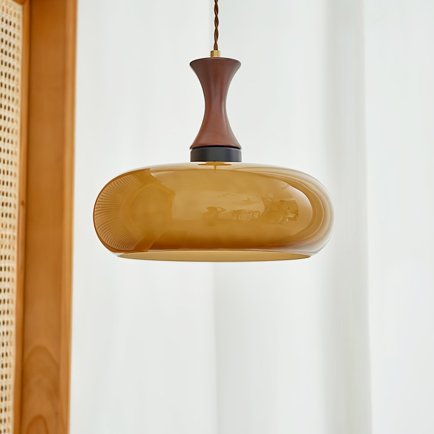 Arisha Vintage LED Glass Pendant Light Living Room - Lamp Copper