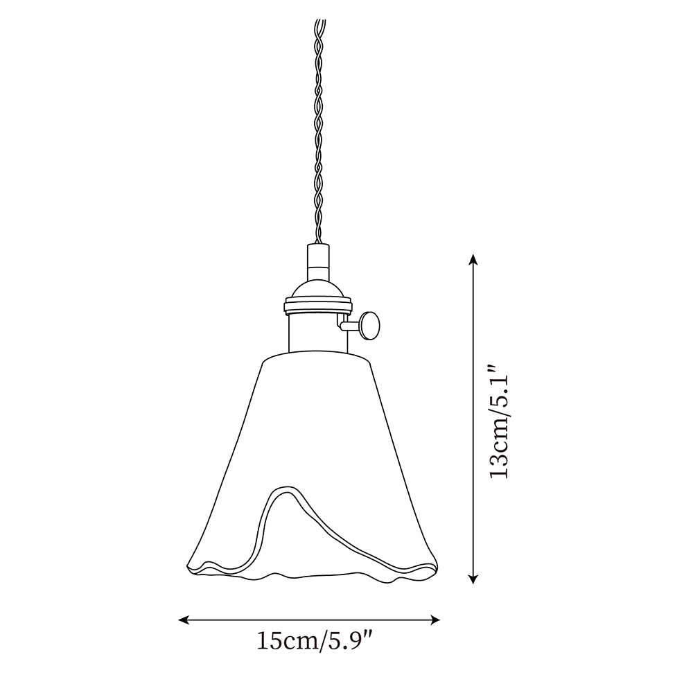 Amberlyn Vintage Amber Glass Pendant Light - Lamp Copper