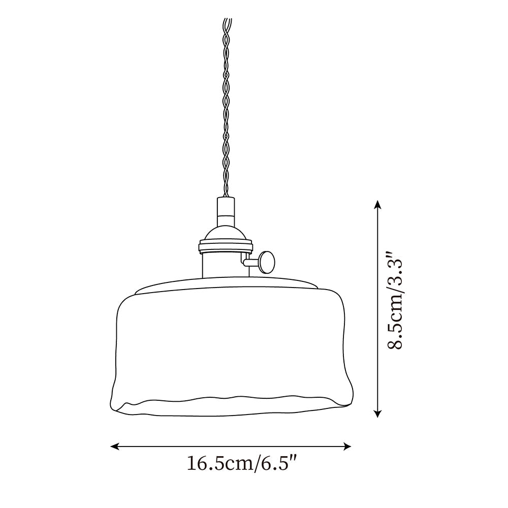 Amberlyn Vintage Amber Glass Pendant Light - Lamp Copper