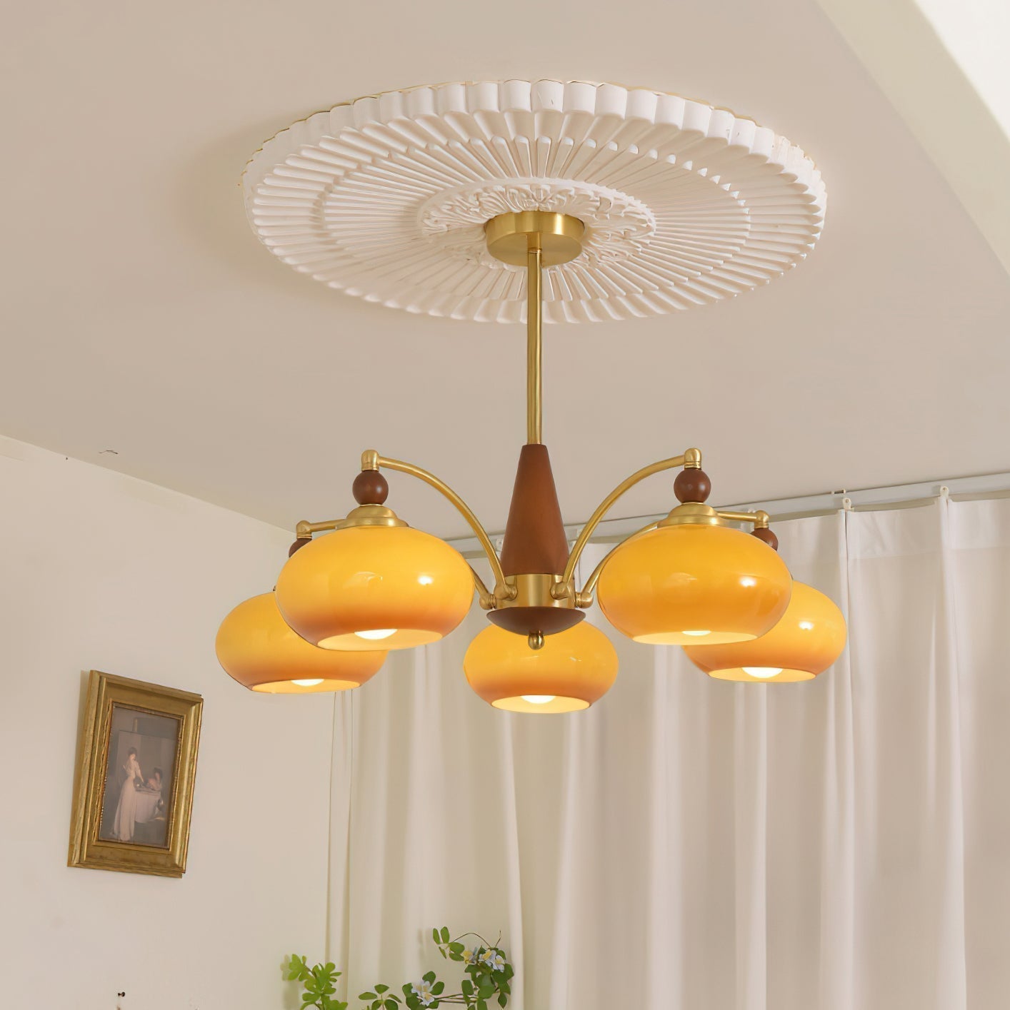 Charlotte Retro Chandelier Cluster - Lamp Copper