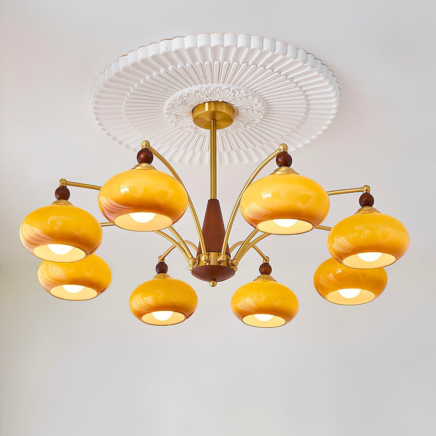Charlotte Retro Chandelier Cluster - Lamp Copper