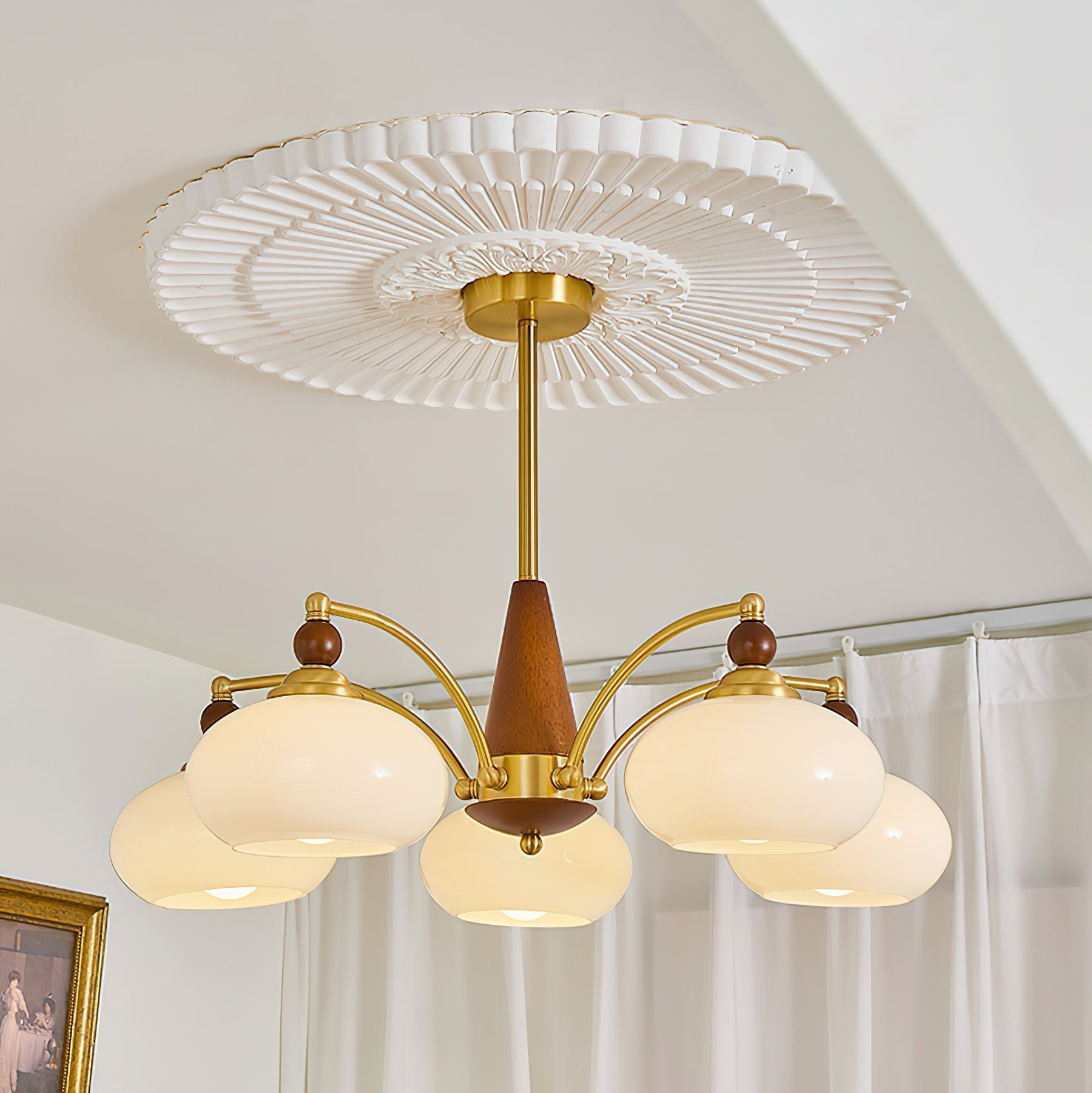 Charlotte Retro Chandelier Cluster - Lamp Copper