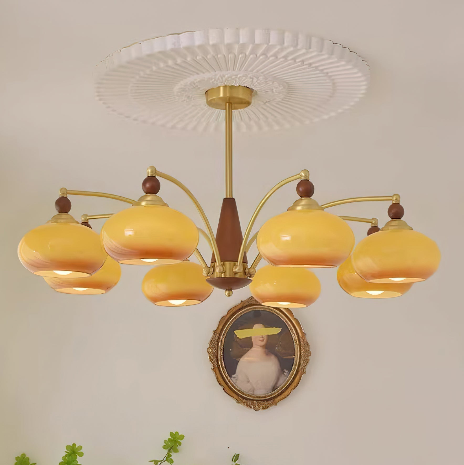 Charlotte Retro Chandelier Cluster - Lamp Copper