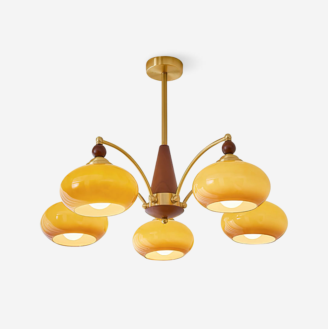 Charlotte Retro Chandelier Cluster - Lamp Copper