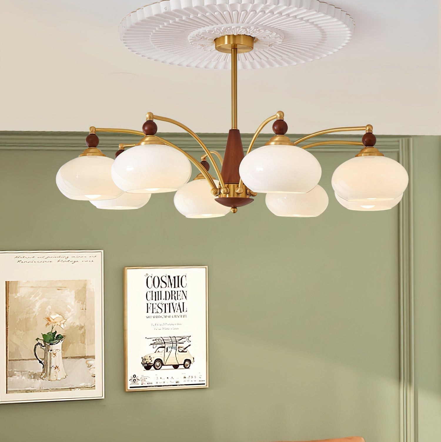 Charlotte Retro Chandelier Cluster - Lamp Copper