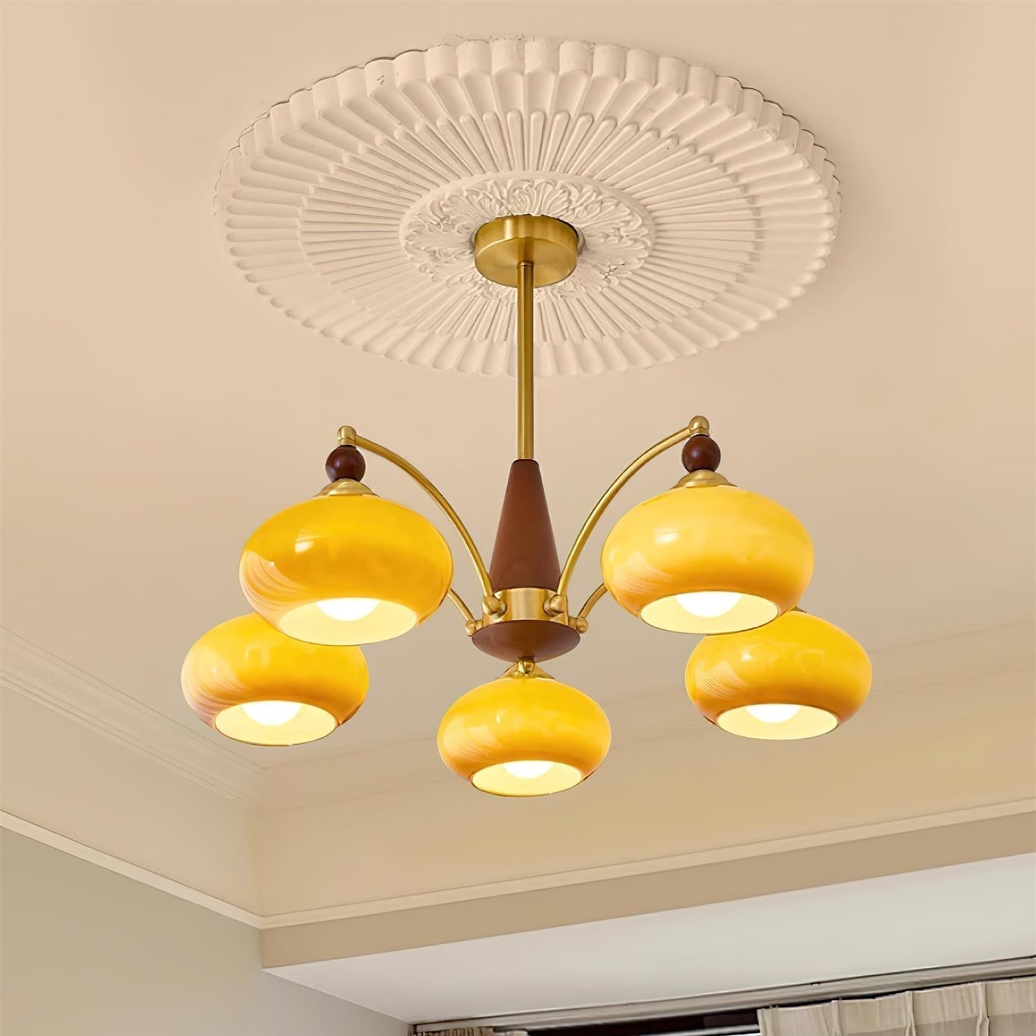 Charlotte Retro Chandelier Cluster - Lamp Copper