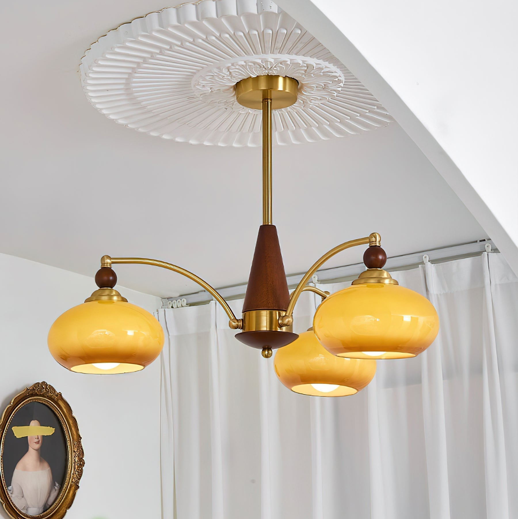 Charlotte Retro Chandelier Cluster - Lamp Copper