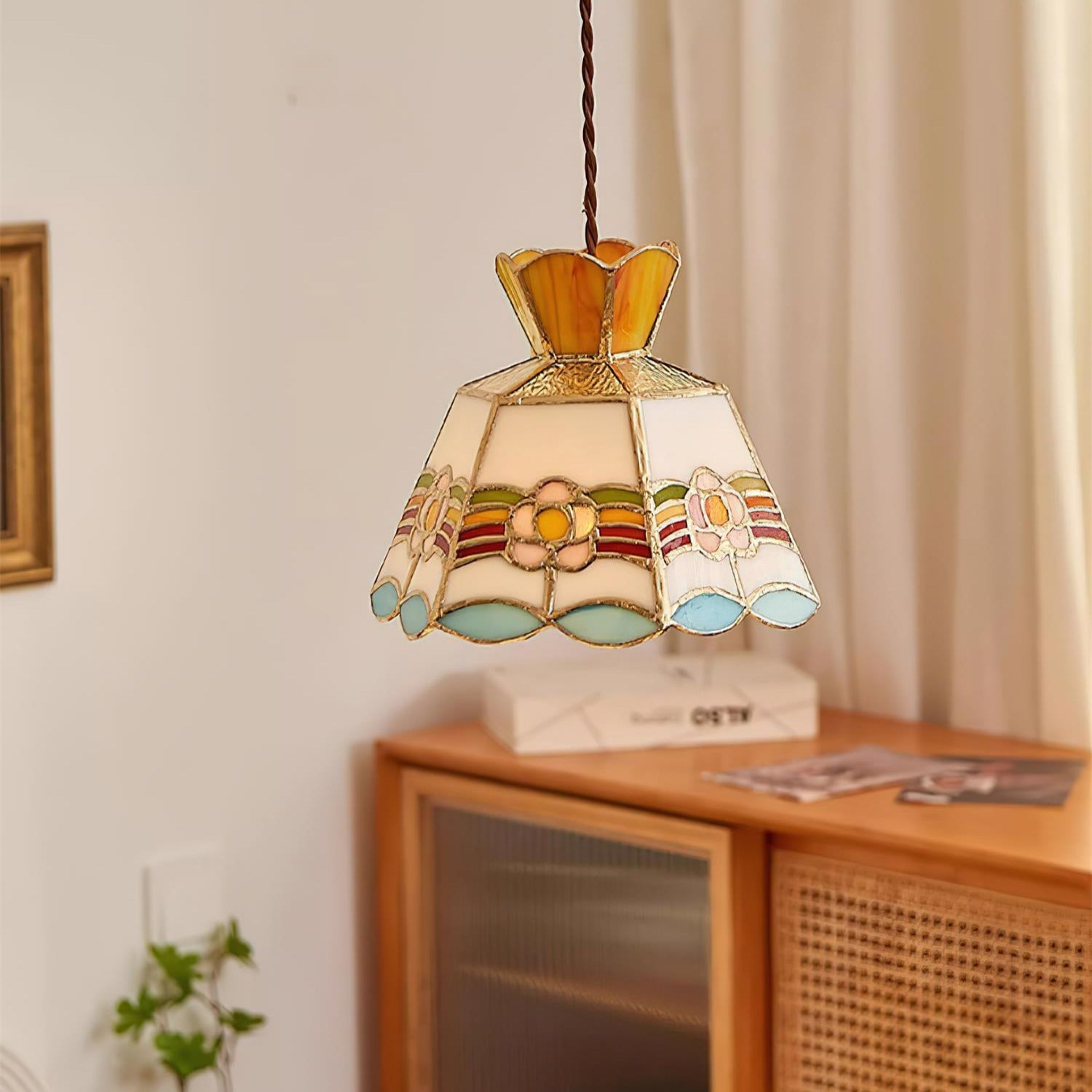 Garden Pendant Lights Glass - Lamp Copper