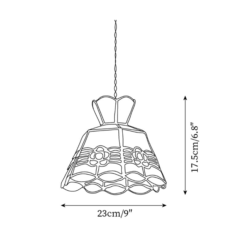Garden Pendant Lights Glass - Lamp Copper