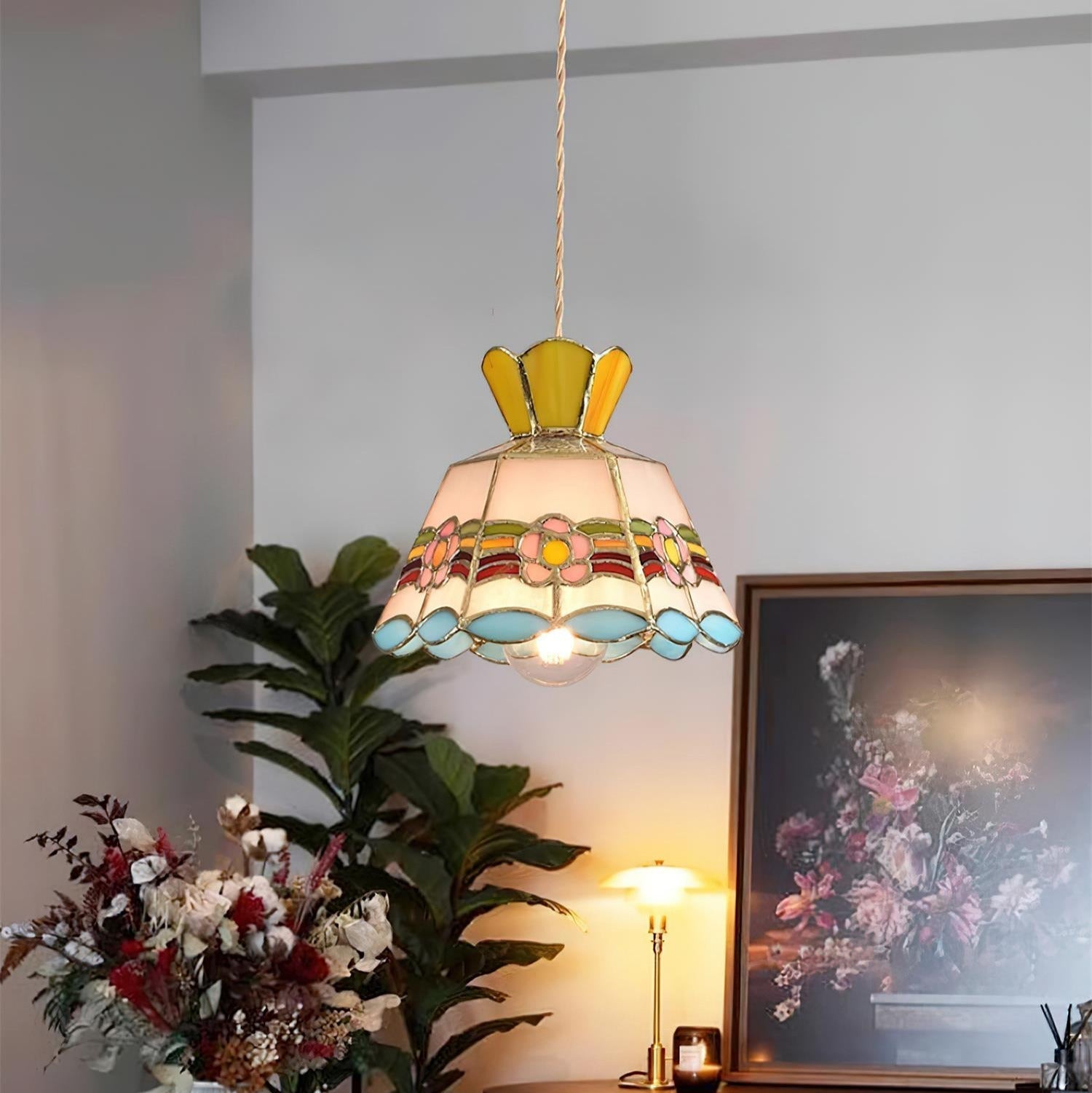 Garden Pendant Lights Glass - Lamp Copper