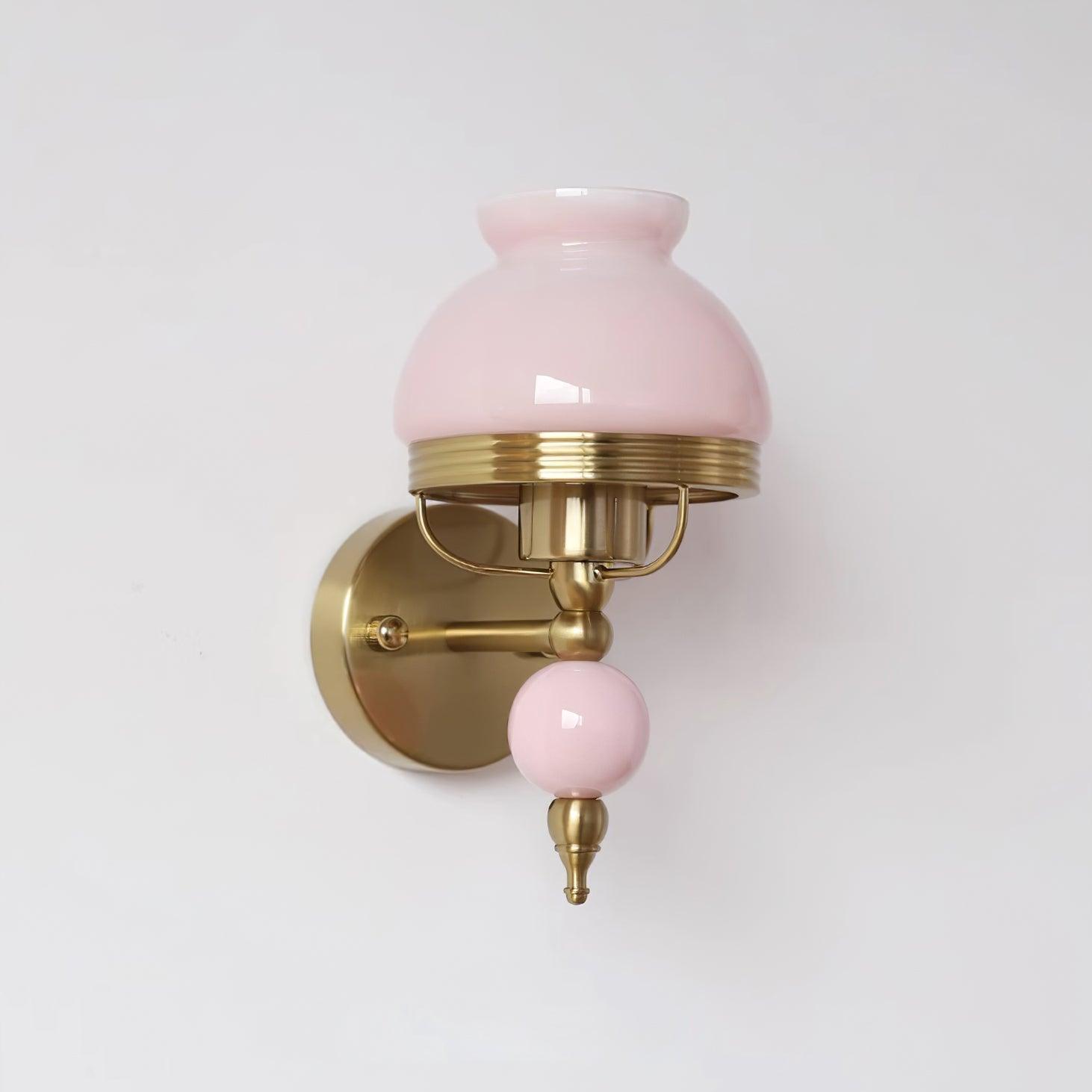 Wall Lamp Glass and Metal Light for Bedroom or Hallway Retro - Lamp Copper