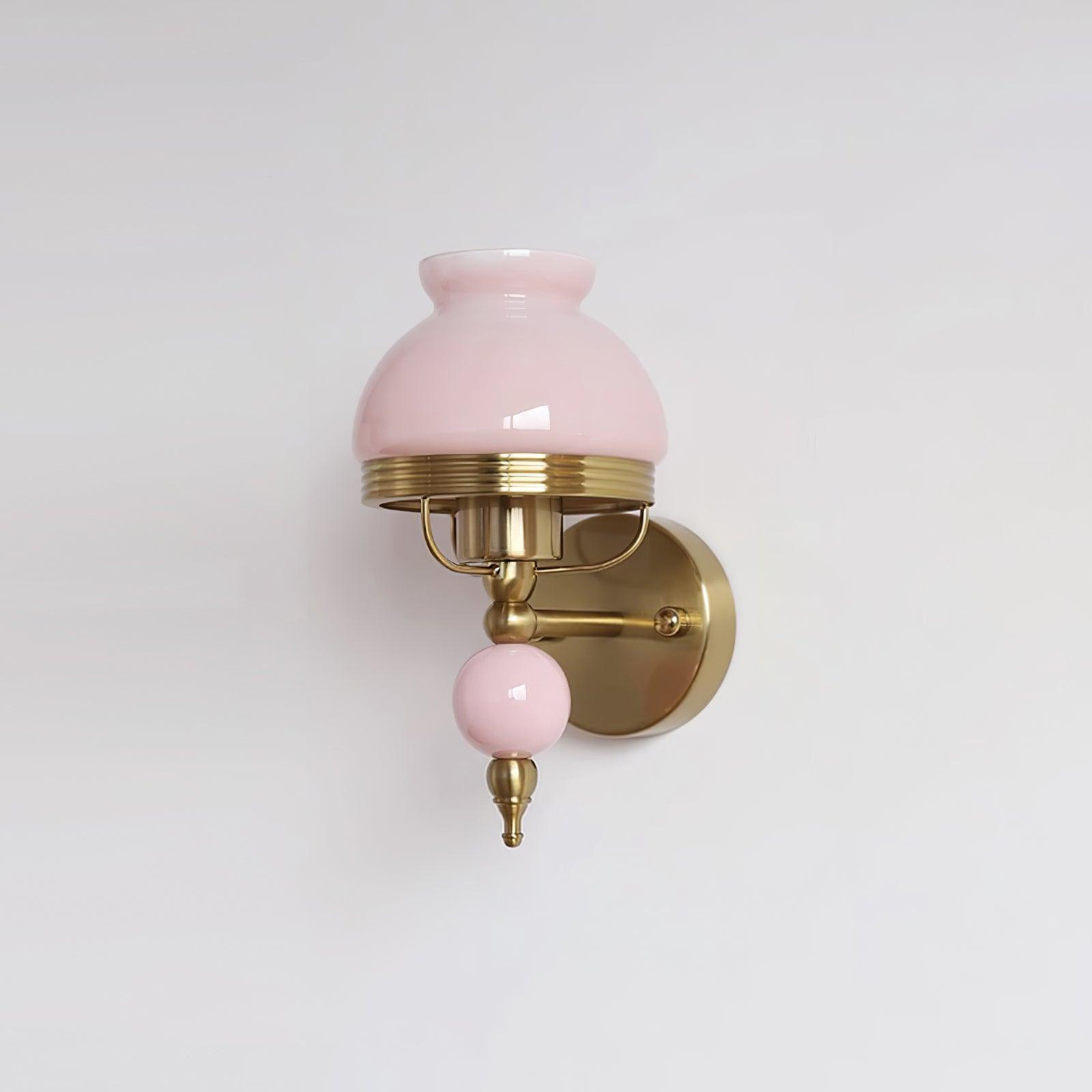 Wall Lamp Glass and Metal Light for Bedroom or Hallway Retro - Lamp Copper