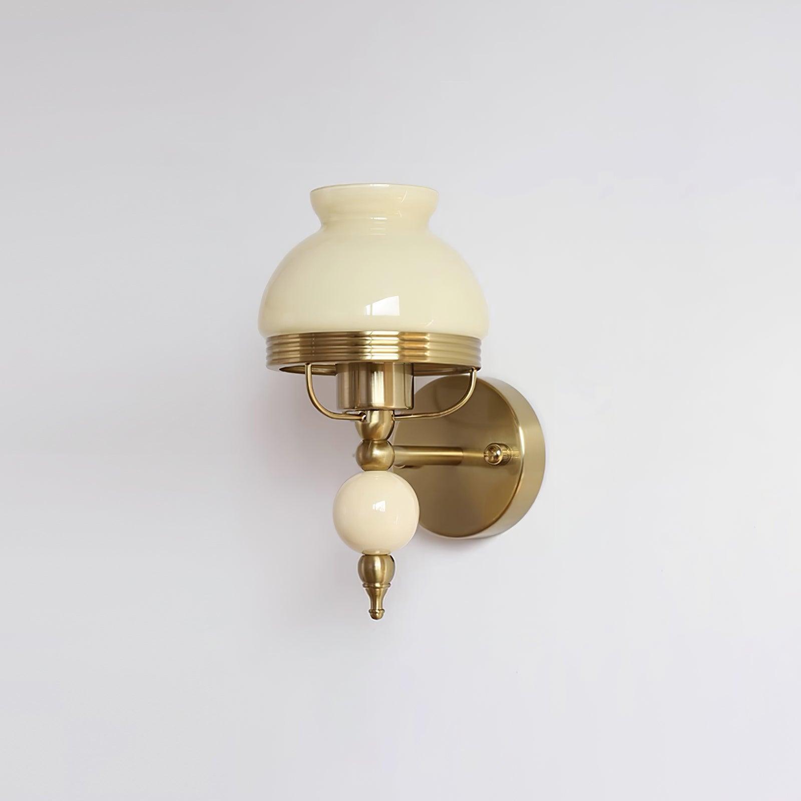 Wall Lamp Glass and Metal Light for Bedroom or Hallway Retro - Lamp Copper